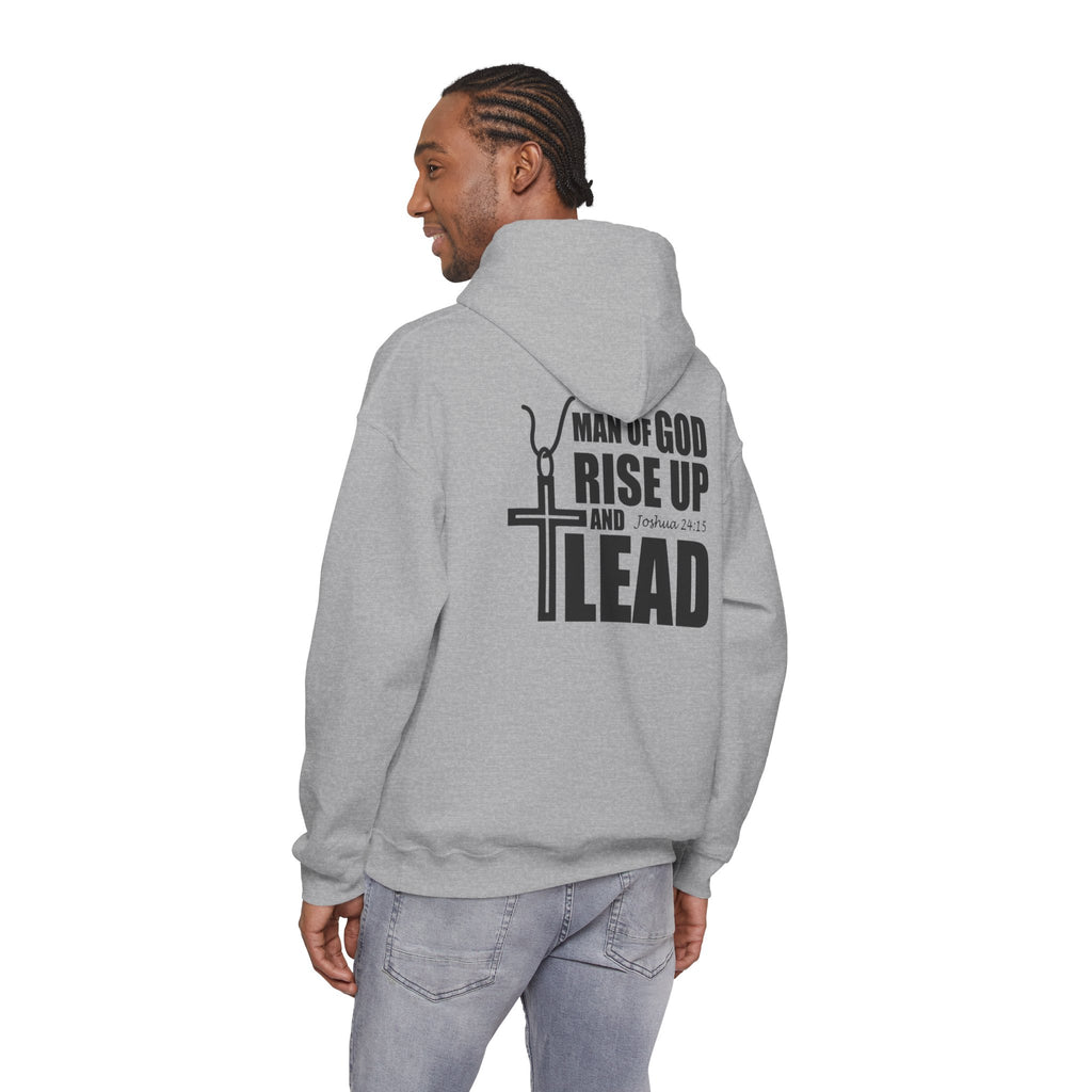 Men Hoodie - Josua 24:15 | MAN OF GOD RISE UP AND LEAD