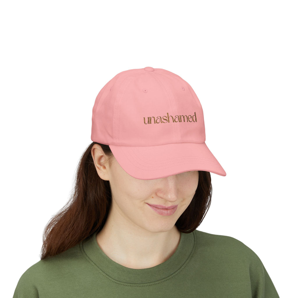Men & Women CAP | UNASHAMED (beige font)