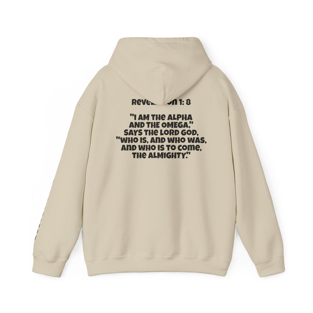 Men & Women Hoodie (Unisex) - Revolation 1: 8 Cross Hoodie | Bible Verse Scripture