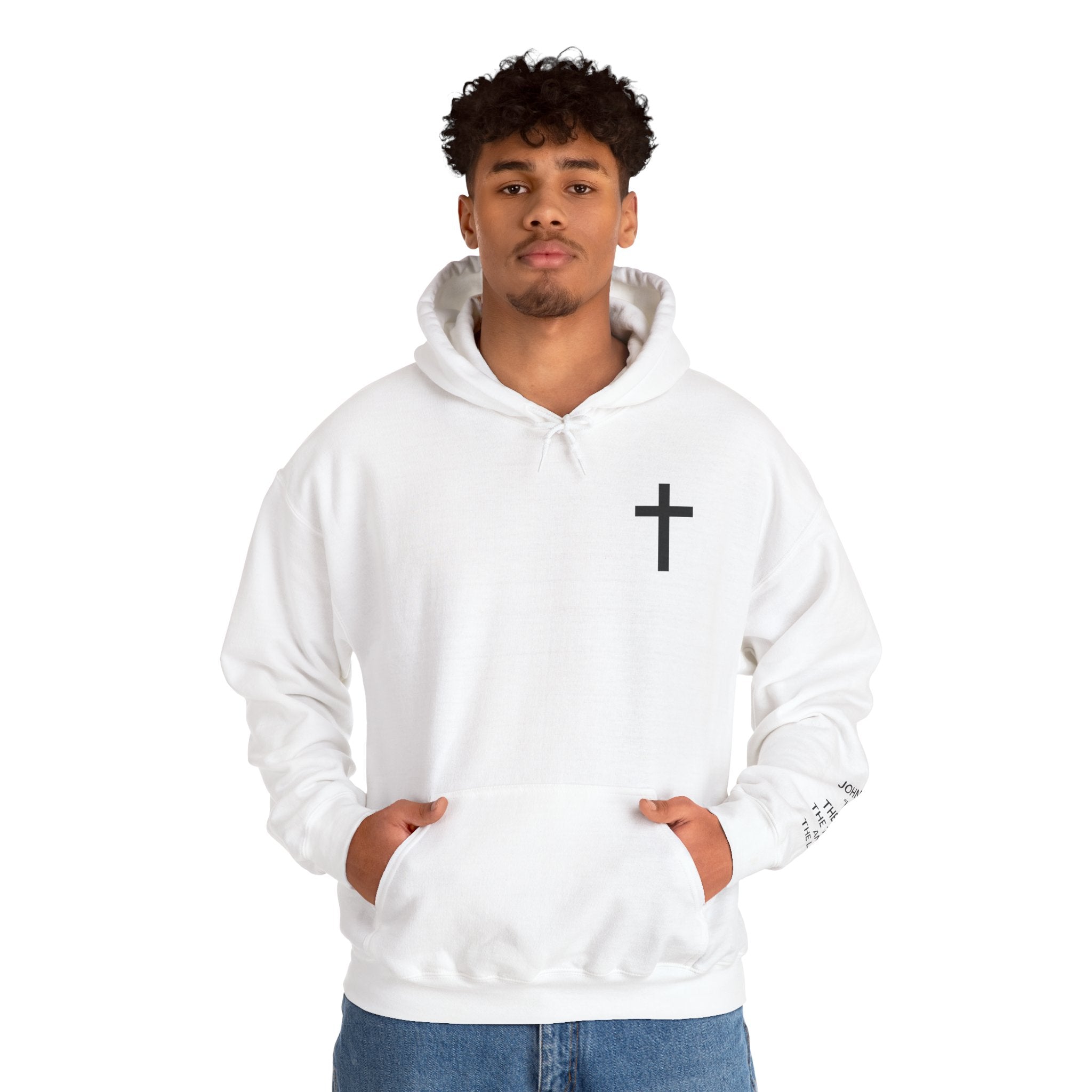 Men Hoodie - John 14:6 | JESUS THE WAY THE TRUTH THE LIFE