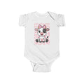 Girls Cow Infant Bodysuit with "Psalm 46:5" Scripture
