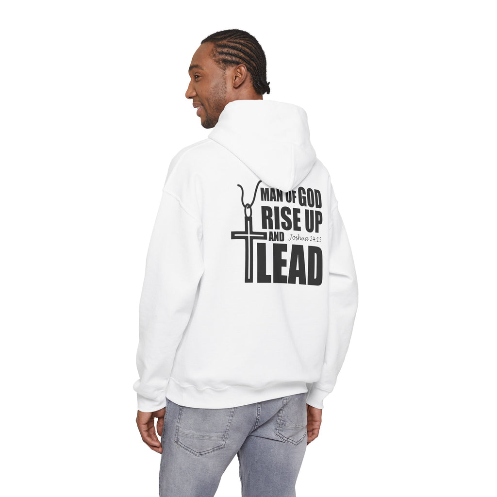 Men Hoodie - Josua 24:15 | MAN OF GOD RISE UP AND LEAD