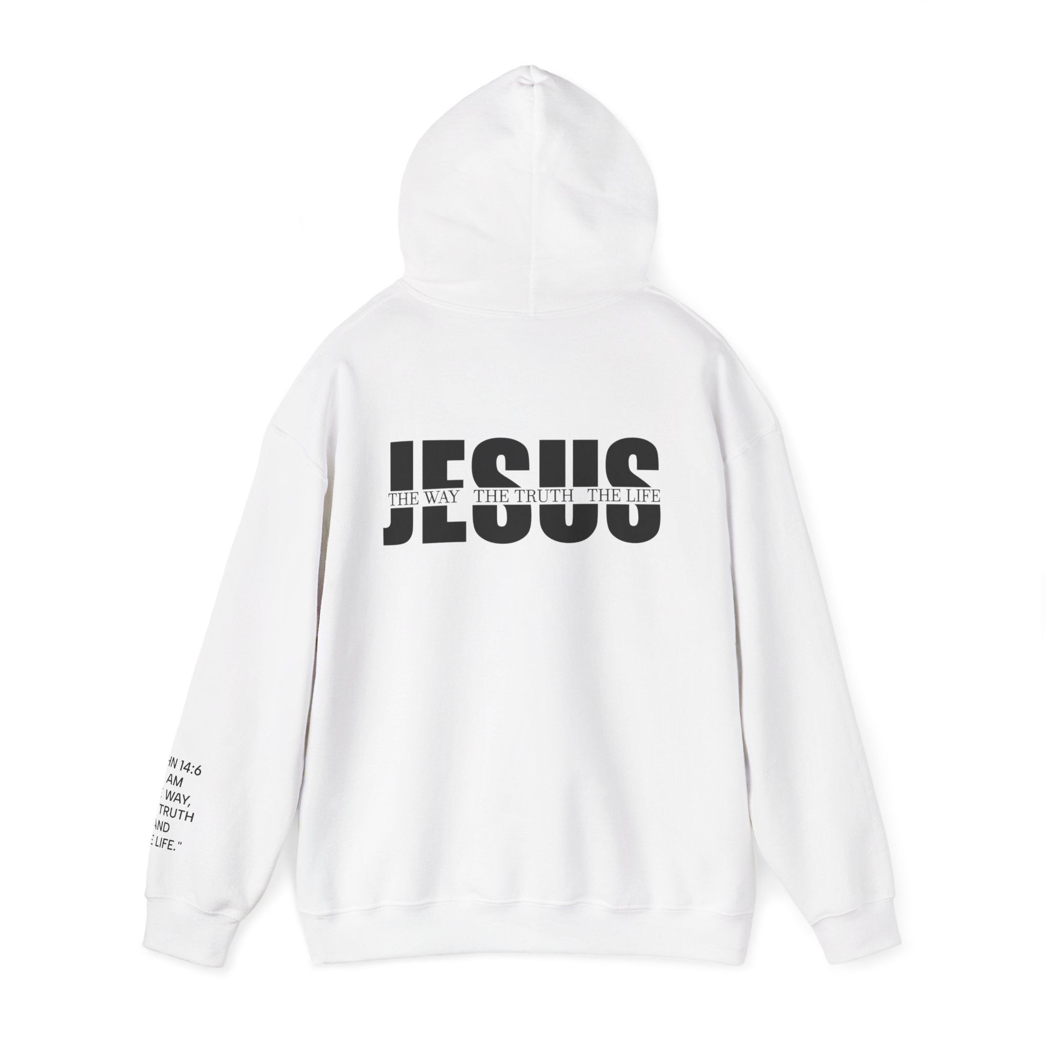 Men Hoodie - John 14:6 | JESUS THE WAY THE TRUTH THE LIFE