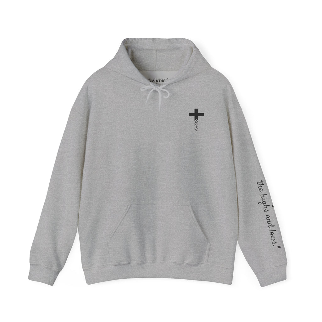 Women Hoodie - Romans 8:39 | GOD IS GREATER THAN MY HIGHS AND LOWS