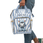 Boys Zebra Baby Diaper Backpack with "Psalm 139:14" Scripture