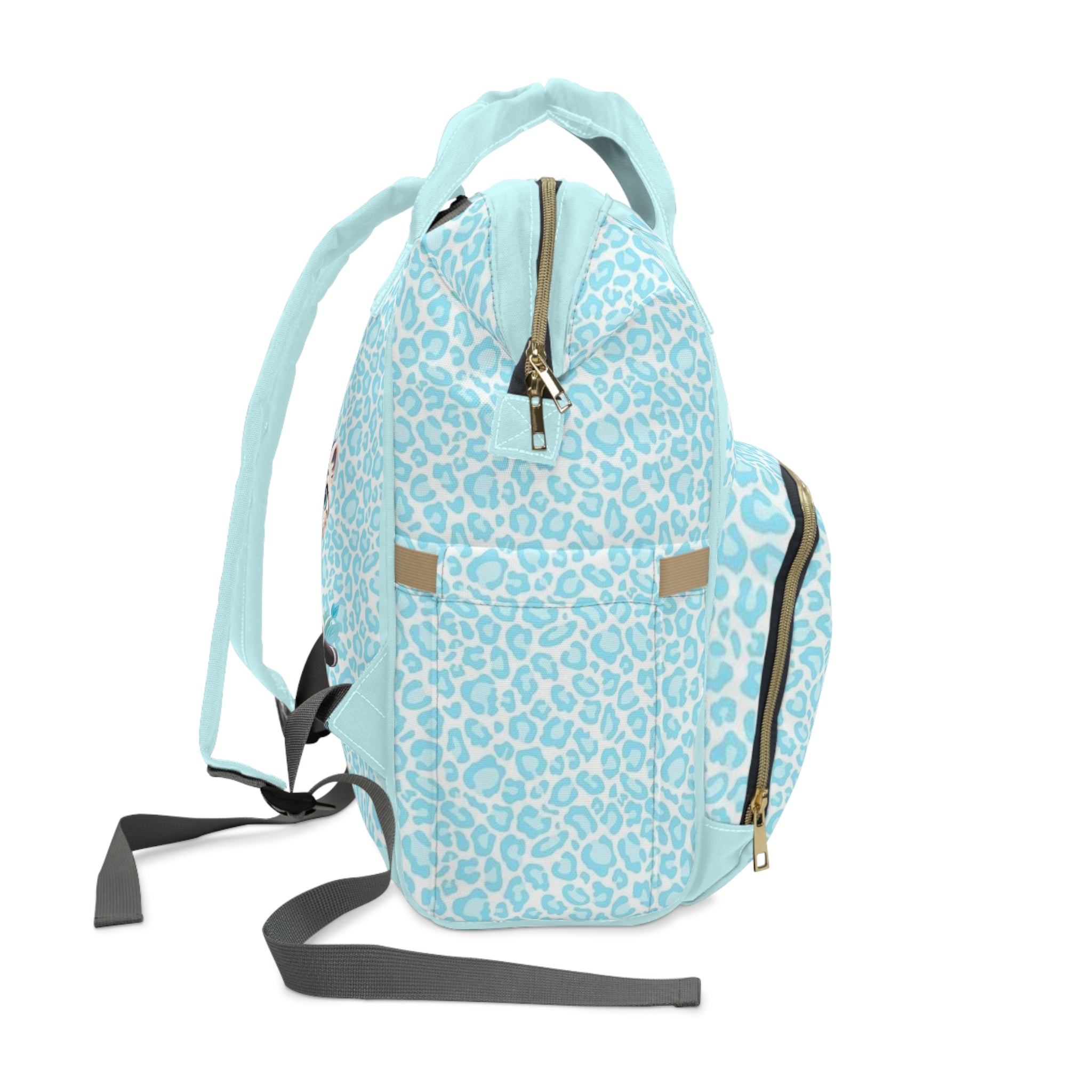 Boys Leopard Baby Diaper Backpack with "Psalm 139:14" Scripture