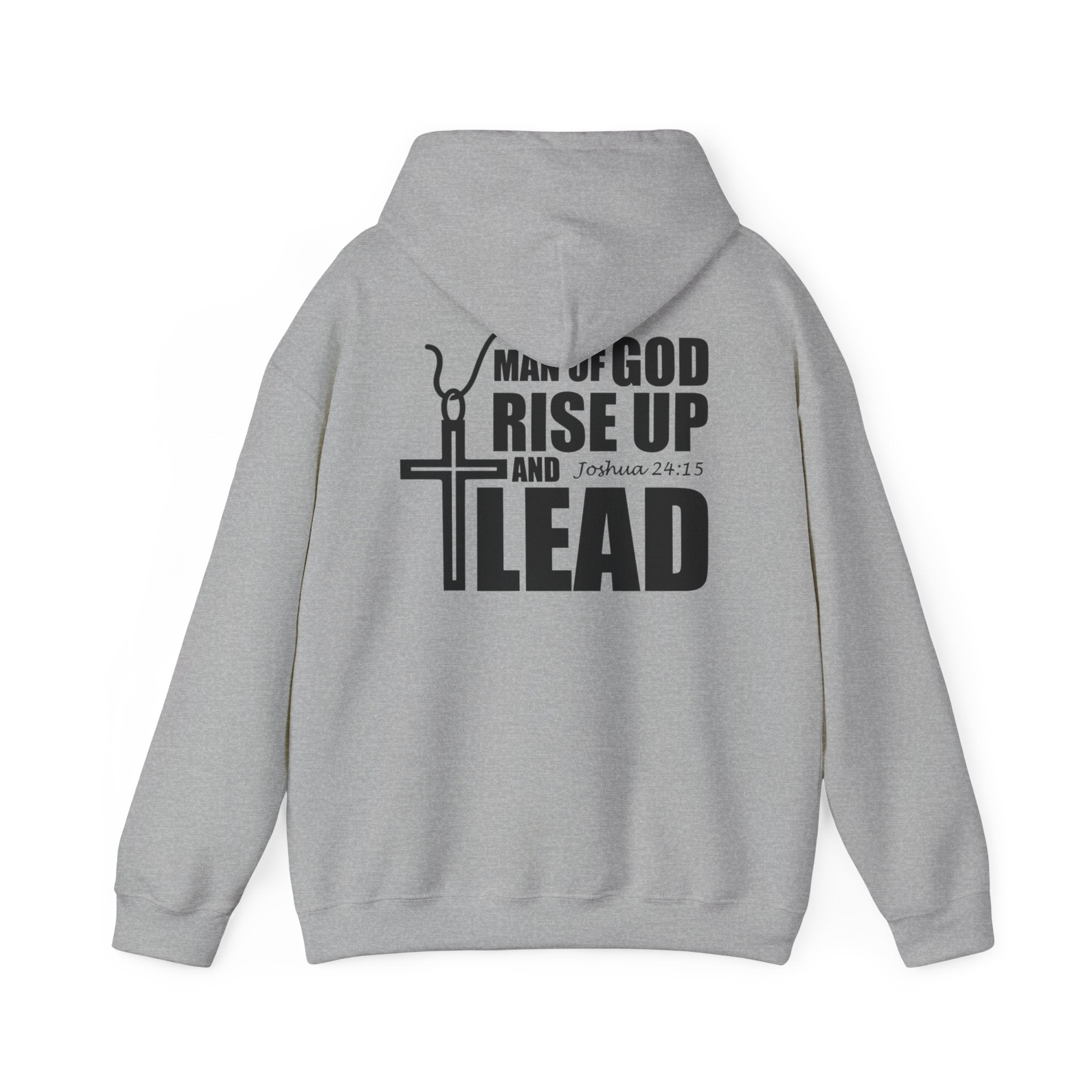 Men Hoodie - Josua 24:15 | MAN OF GOD RISE UP AND LEAD