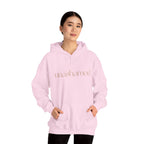 Men & Women Hoodies (Unisex) - I am UNASHAMED beige font