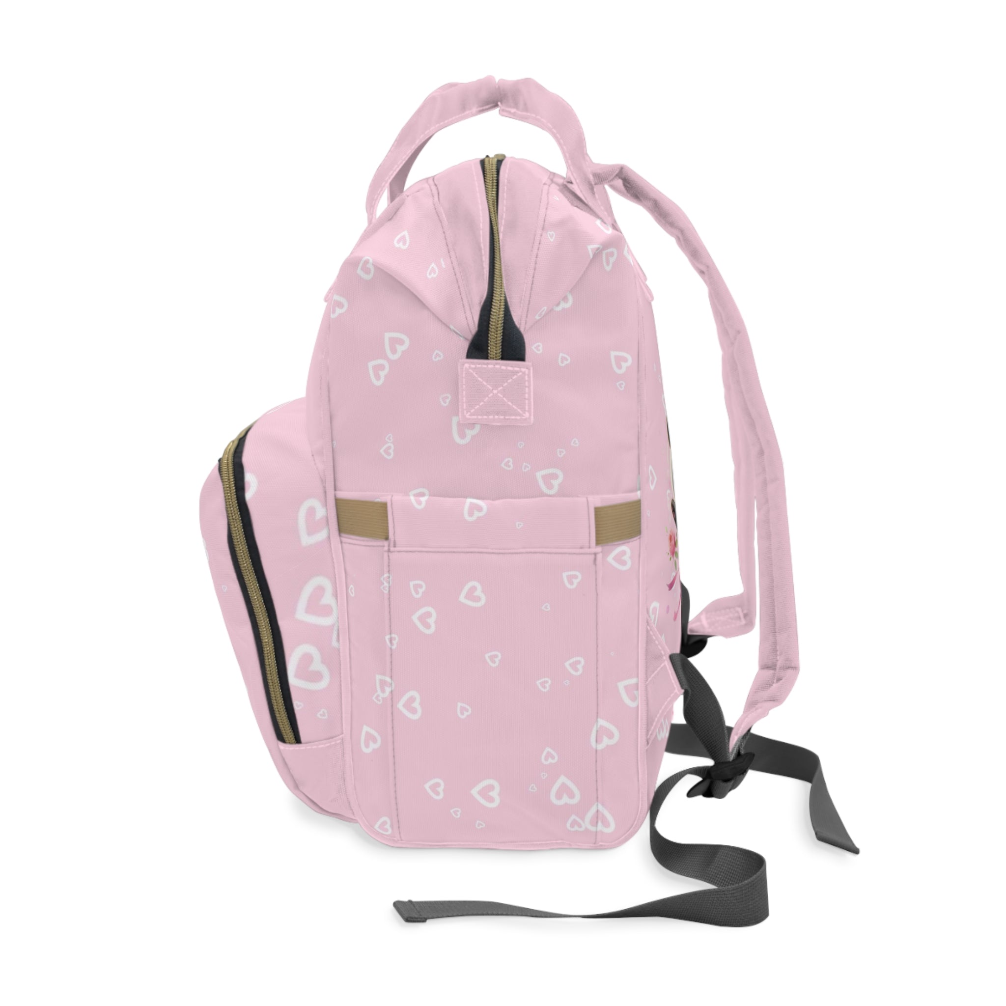 Girls Panda Baby Diaper Backpack with "Psalm 46:5" Scripture