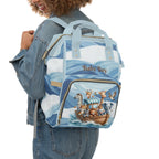 Boys Noah's Ark Baby Diaper Backpack with "Psalm 139:14" Scripture