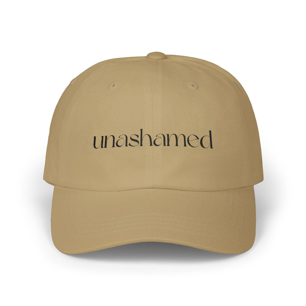 Men & Women CAP | UNASHAMED (black font)
