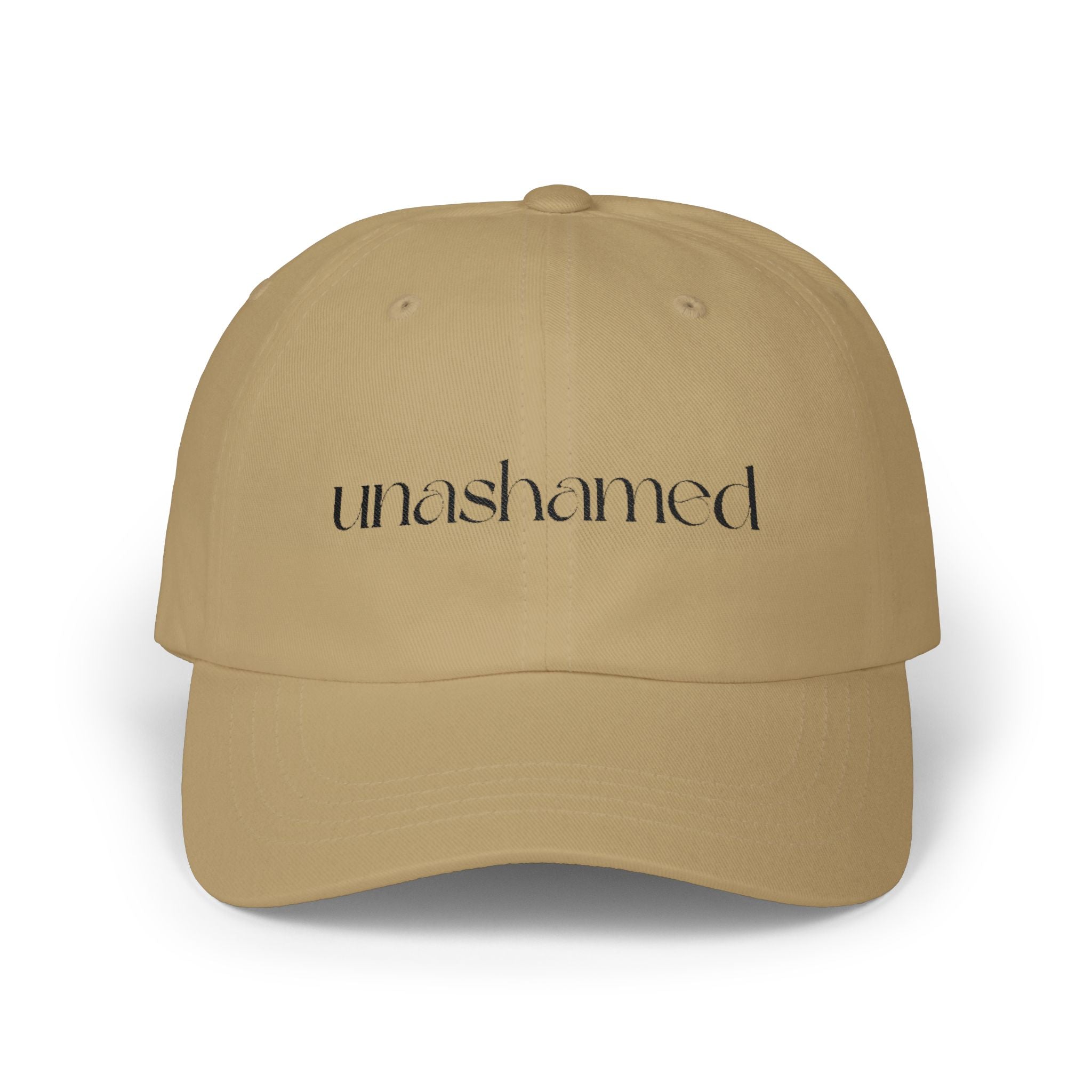 Men & Women CAP | UNASHAMED (black font)