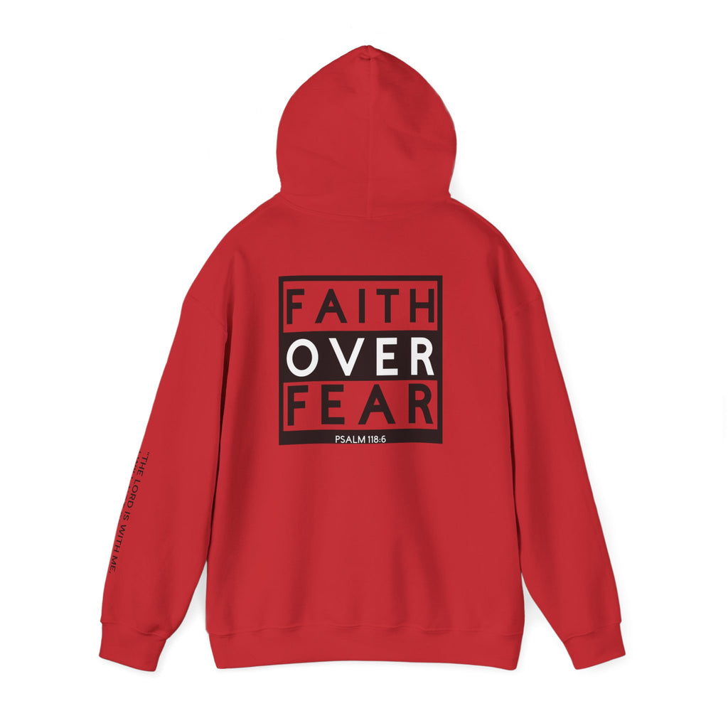 Men Hoodie - Psalm 118:6 | FAITH OVER FEAR