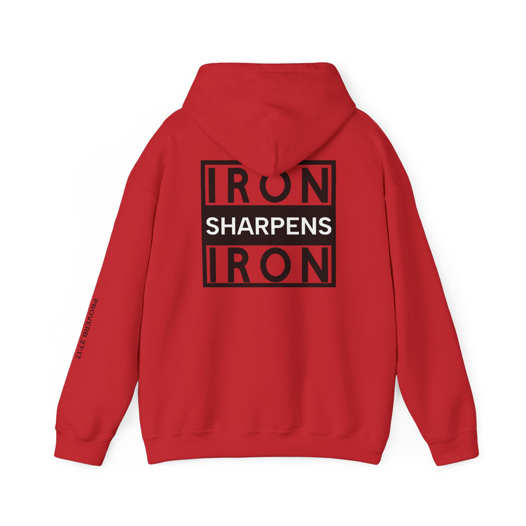 Men Hoodie - Proverbs 27:17 | IRON SHARPENS IRON