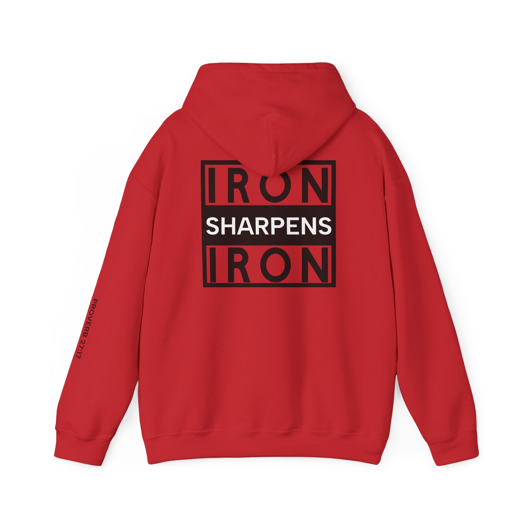 Men Hoodie - Proverbs 27:17 | IRON SHARPENS IRON