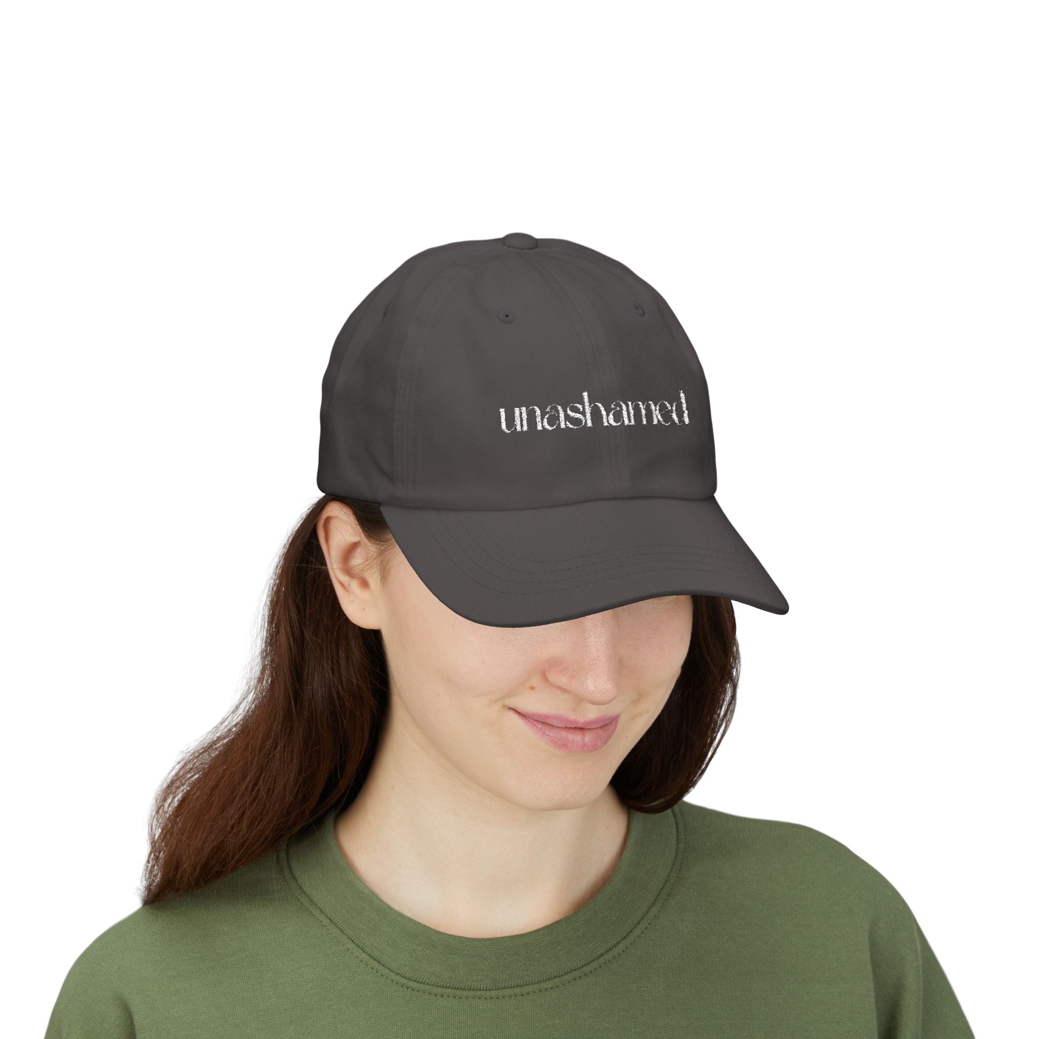 Men & Women CAP | UNASHAMED (white font)