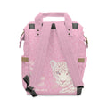 Girls Leopard Baby Diaper Backpack with "Psalm 46:5" Scripture