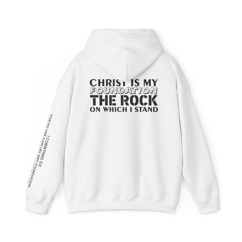 Men Hoodie - 1 Corinthians 3:11 | CHRIST IS MY FOUNDATION