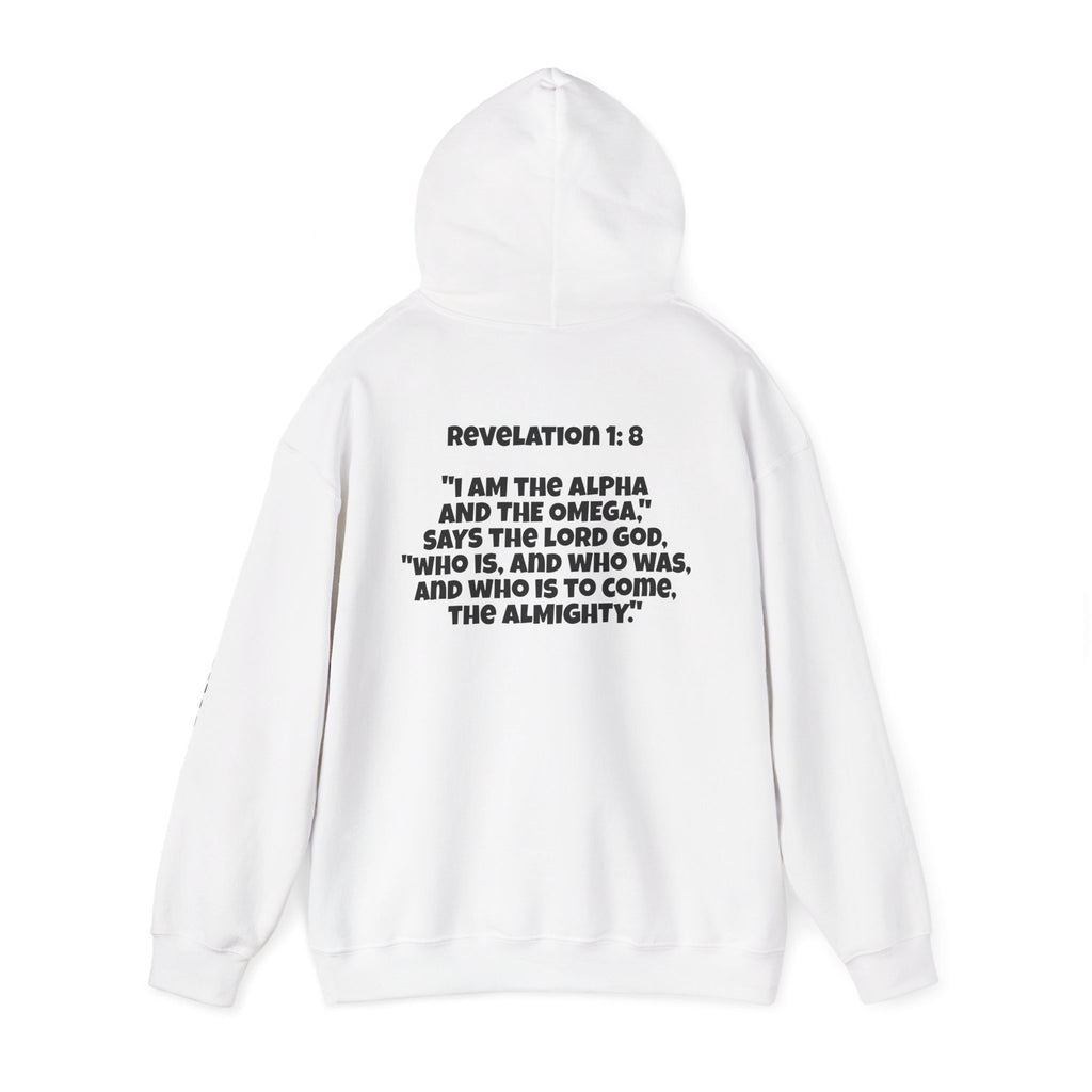 Men & Women Hoodie (Unisex) - Revolation 1: 8 Cross Hoodie | Bible Verse Scripture