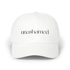 Men & Women CAP | UNASHAMED (black font)