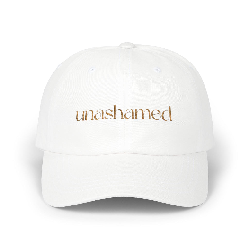 Men & Women CAP | UNASHAMED (beige font)