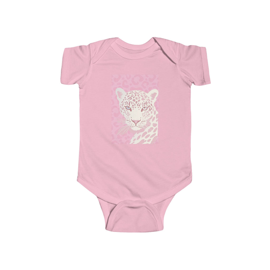 Girls Leopard Infant Bodysuit with "Psalm 46:5" Scripture
