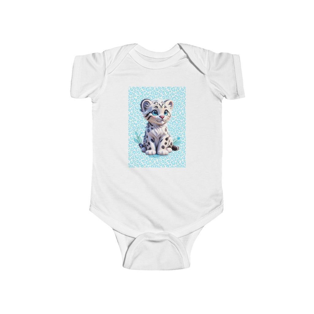 Boys Leopard Infant Bodysuit  with "Psalm 139:14" Scripture