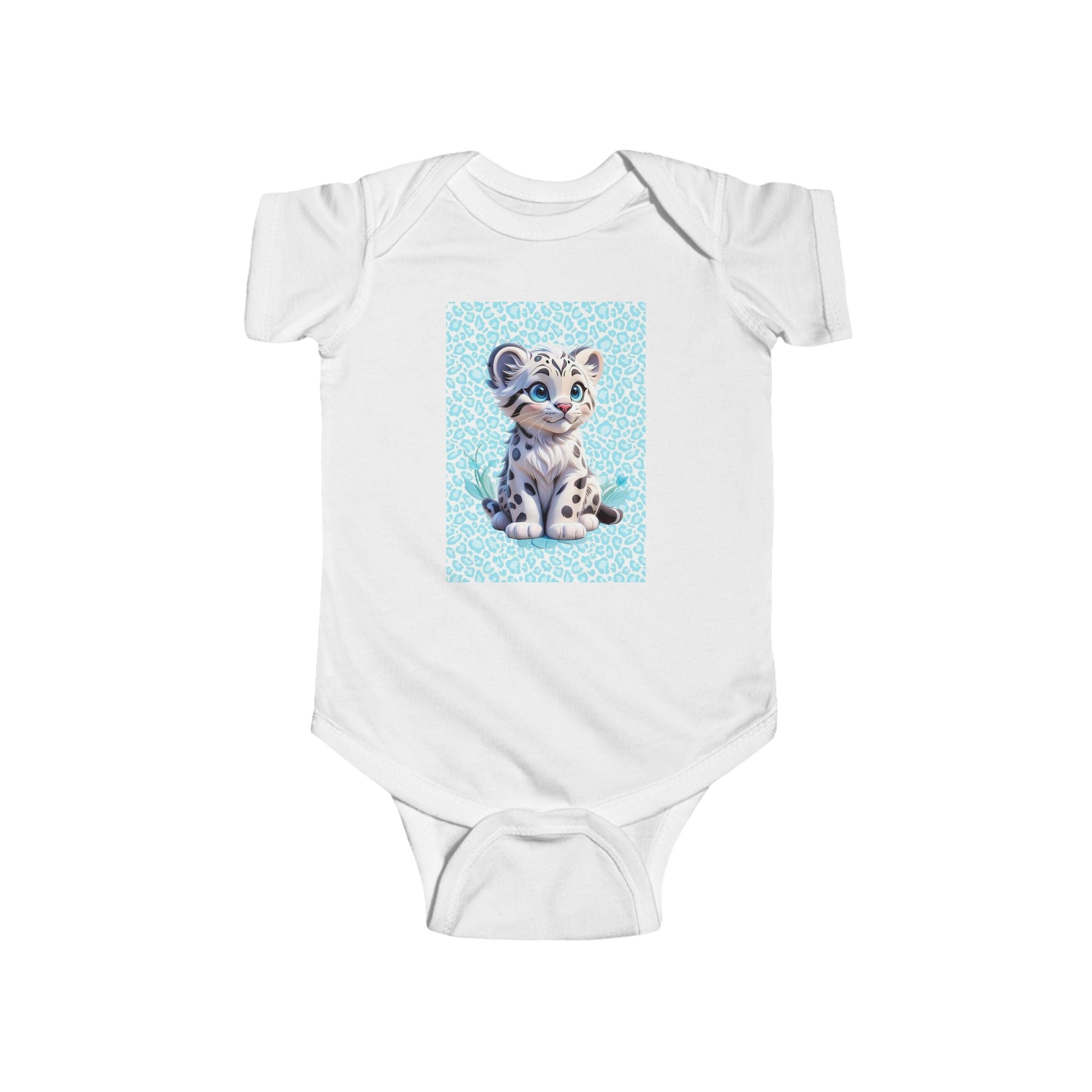 Boys Leopard Infant Bodysuit  with "Psalm 139:14" Scripture