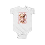 Girls Bear Infant Bodysuit with "Psalm 46:5" Scripture