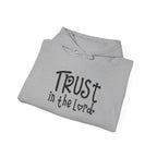 Trust in the Lord Hoodie | Faith Christian Heart Sleeve Design