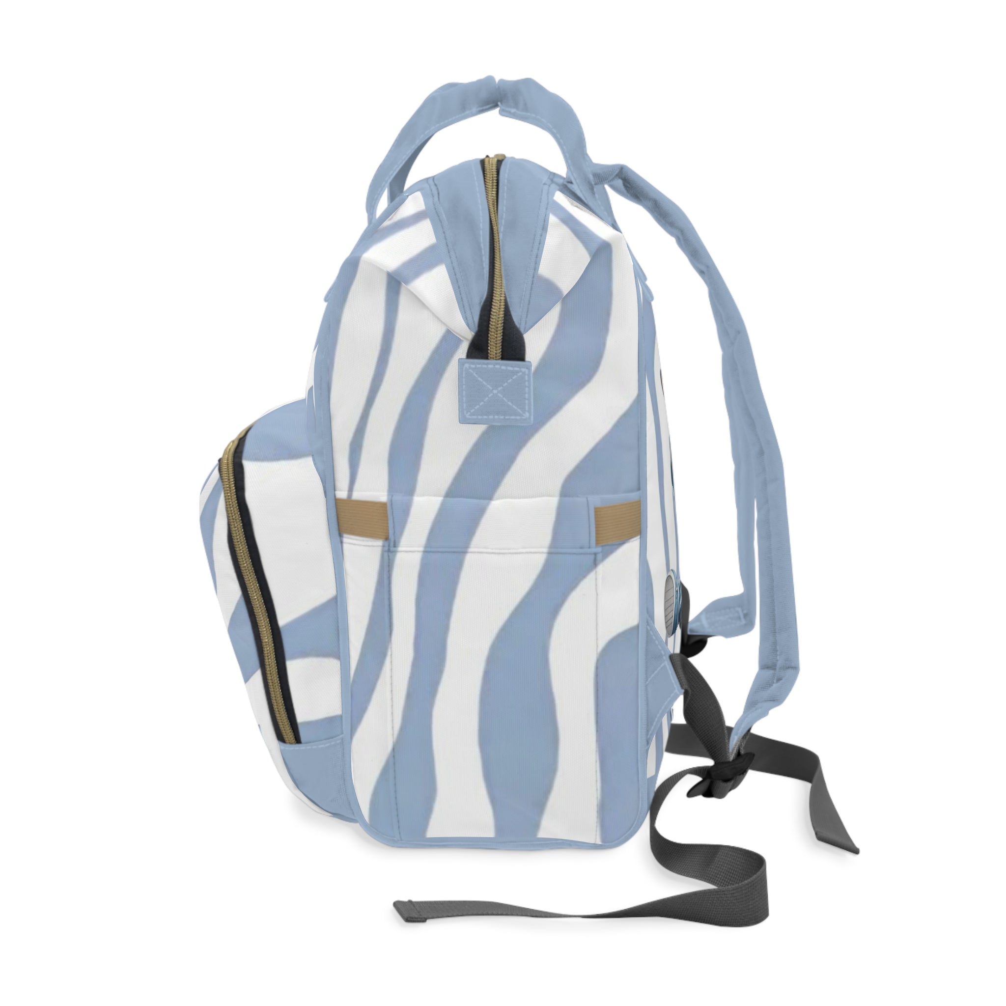 Boys Zebra Baby Diaper Backpack with "Psalm 139:14" Scripture