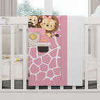 Girls Safari Baby Blanket with "Psalm 46:5" Scripture