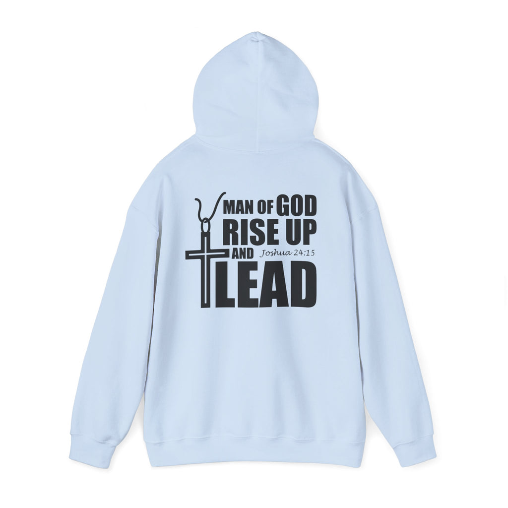 Men Hoodie - Josua 24:15 | MAN OF GOD RISE UP AND LEAD