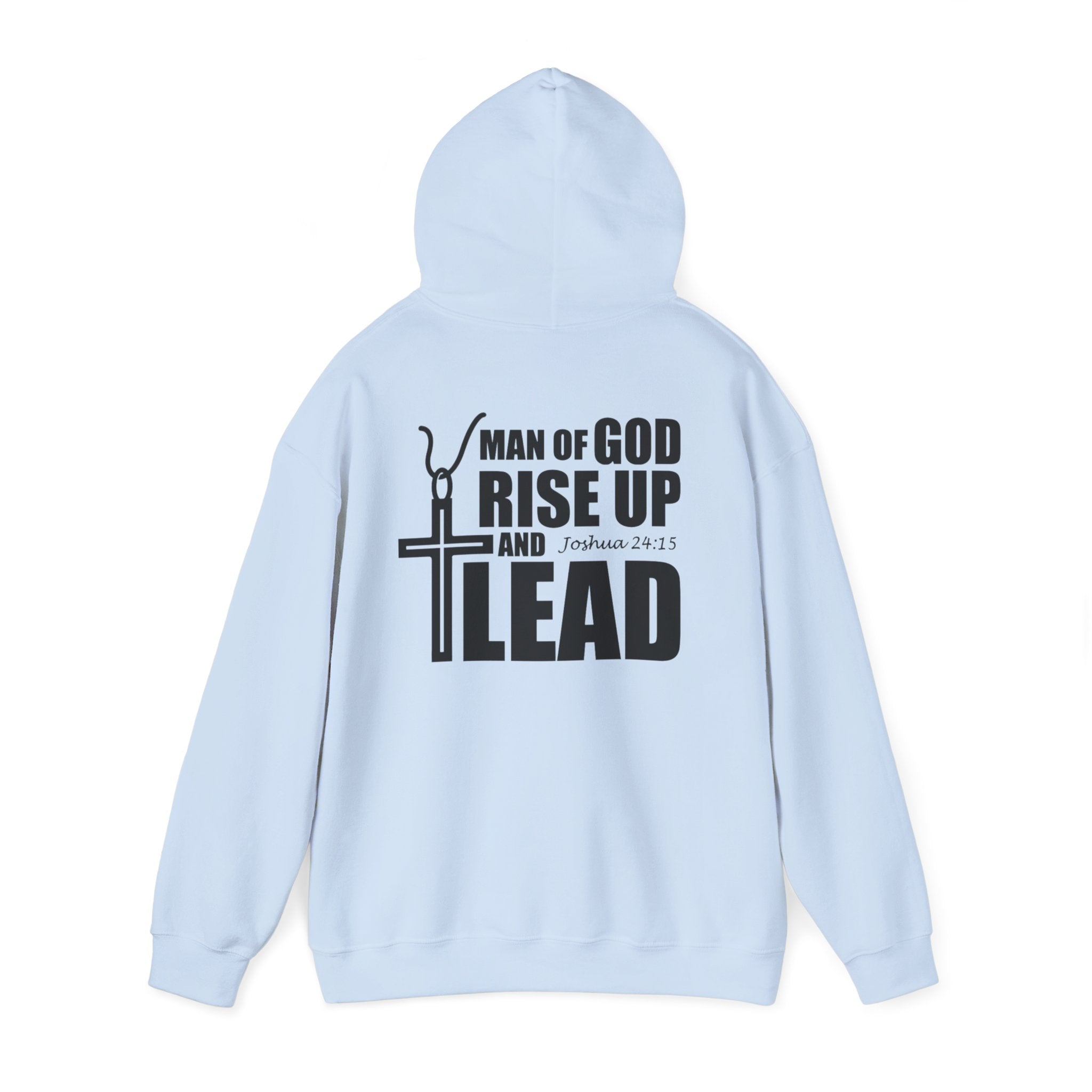 Men Hoodie - Josua 24:15 | MAN OF GOD RISE UP AND LEAD
