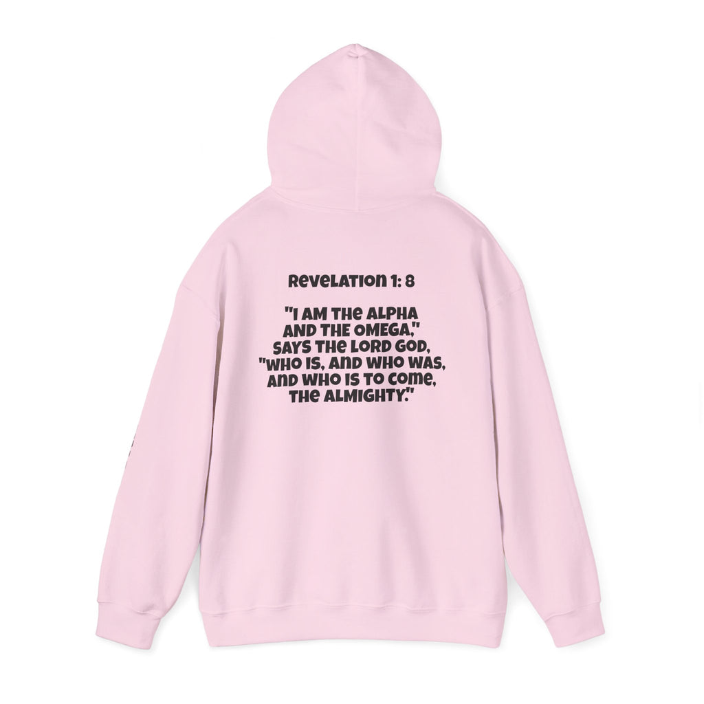 Men & Women Hoodie (Unisex) - Revolation 1: 8 Cross Hoodie | Bible Verse Scripture