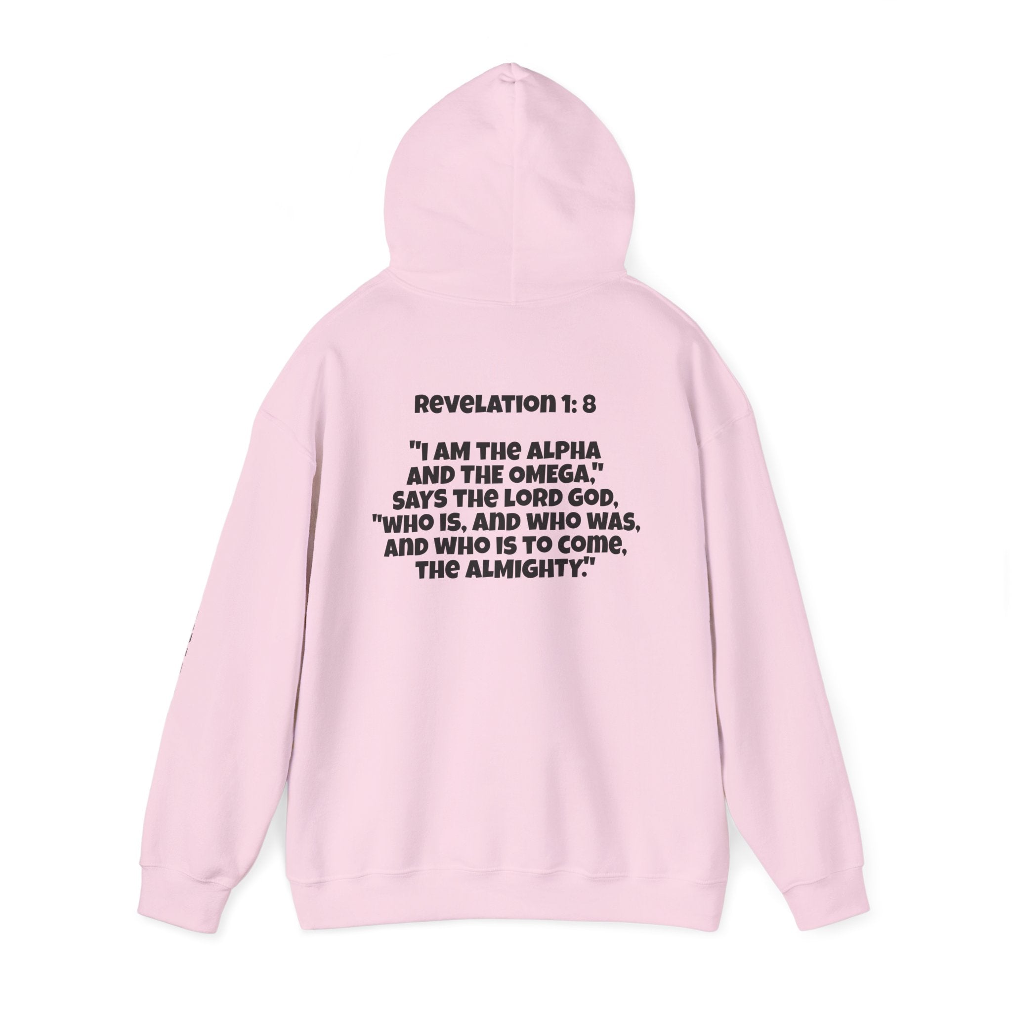 Men & Women Hoodie (Unisex) - Revolation 1: 8 Cross Hoodie | Bible Verse Scripture