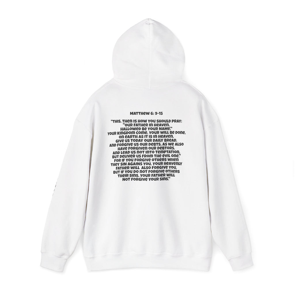 Men & Women Hoodie (Unisex) - Matthew 6: 9-15 Cross Hoodie | Bible Verse Scripture