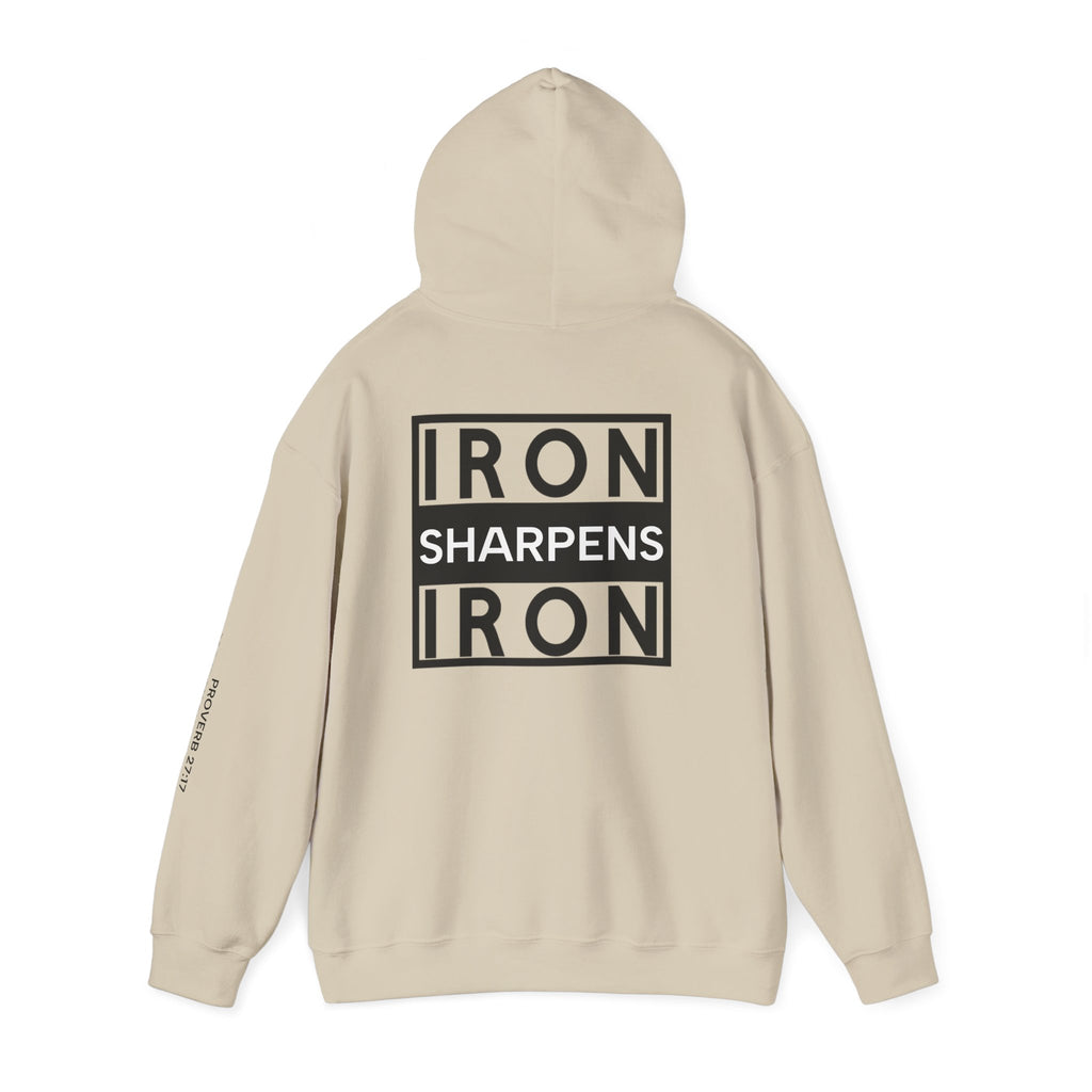 Men Hoodie - Proverbs 27:17 | IRON SHARPENS IRON