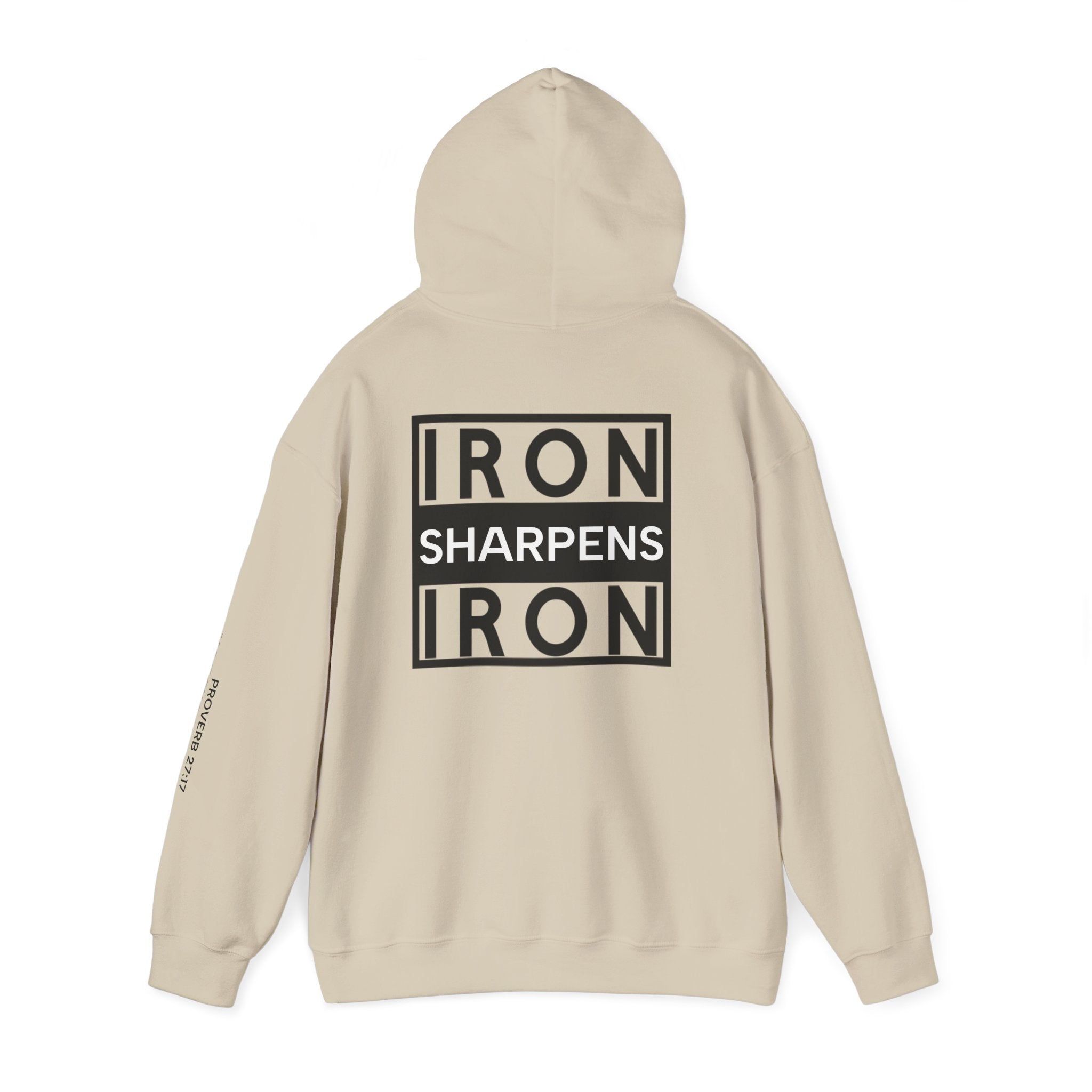 Men Hoodie - Proverbs 27:17 | IRON SHARPENS IRON