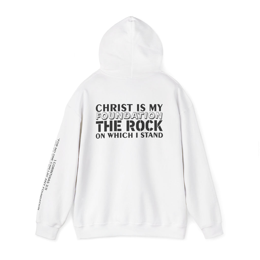 Men Hoodie - 1 Corinthians 3:11 | CHRIST IS MY FOUNDATION