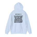 Men & Women Hoodies (Unisex) - Matthew 7: 8 Cross Hoodie | Bible Verse Scripture