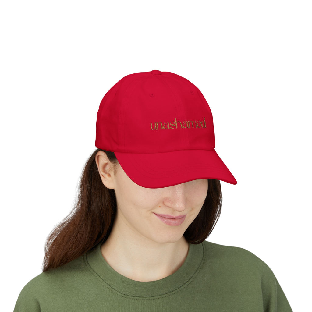 Men & Women CAP | UNASHAMED (beige font)