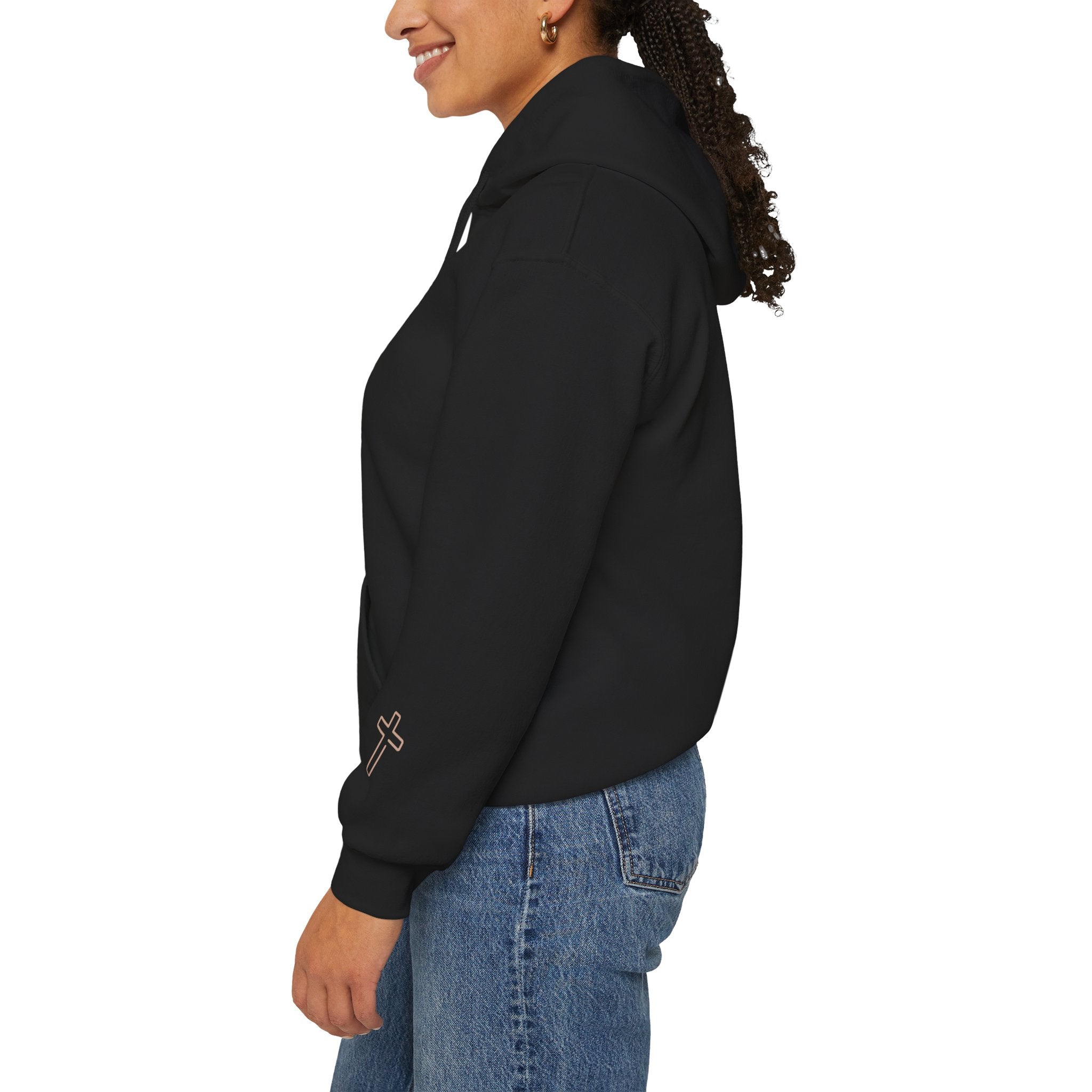Men & Women Hoodies (Unisex) - I am UNASHAMED beige font