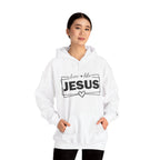 Love like Jesus Hoodie | Faith Christian Heart Sleeve Design