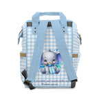 Boys Elephant Baby Diaper Backpack with "Psalm 139:14" Scripture
