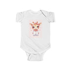 Girls Giraffe Infant Bodysuit with "Psalm 46:5" Scripture