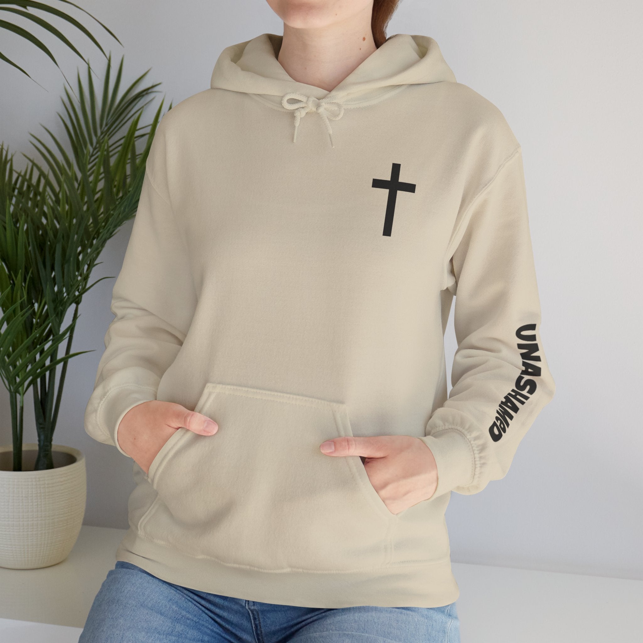Men & Women Hoodies (Unisex) - Matthew 7:7 Cross Hoodie | Bible Verse Scripture