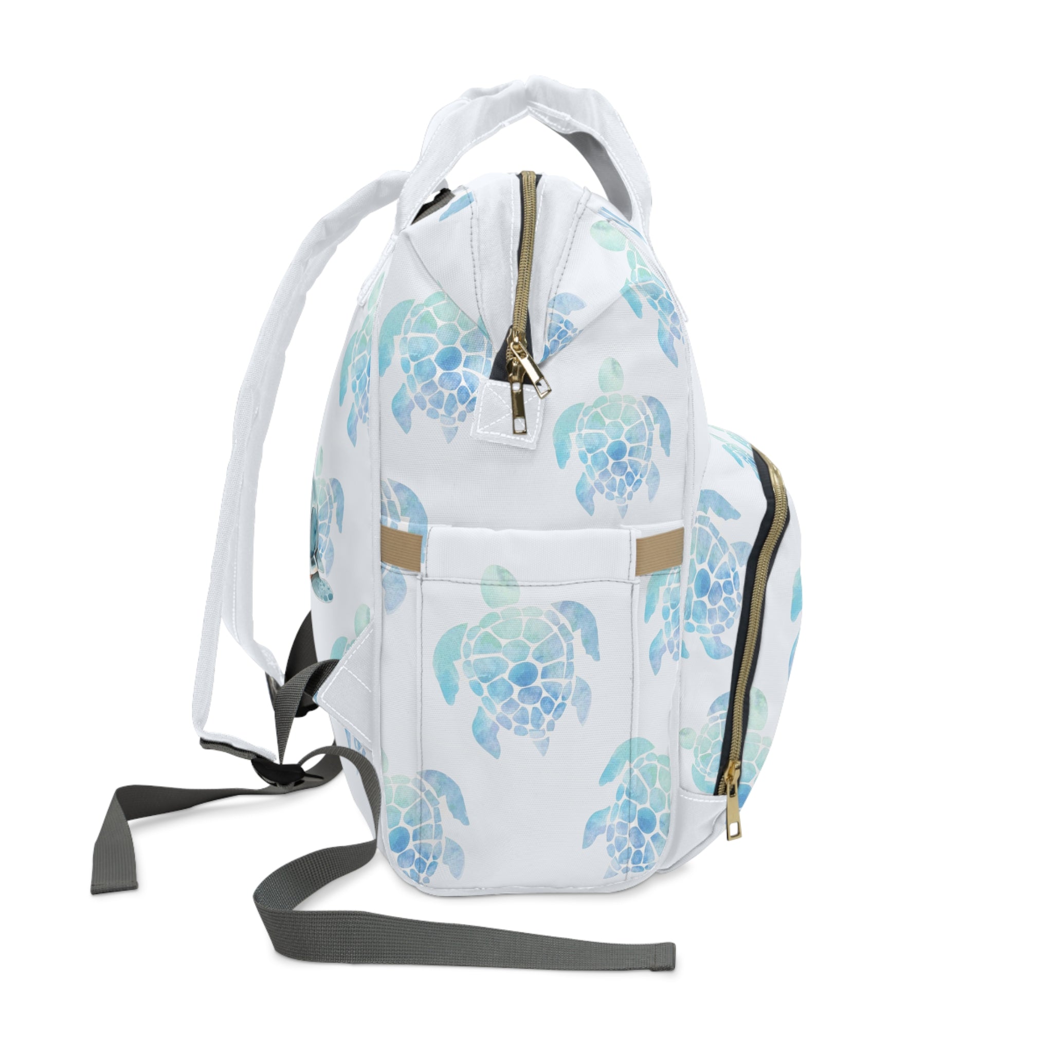Boys Turtle Baby Diaper Backpack with "Psalm 139:14" Scripture