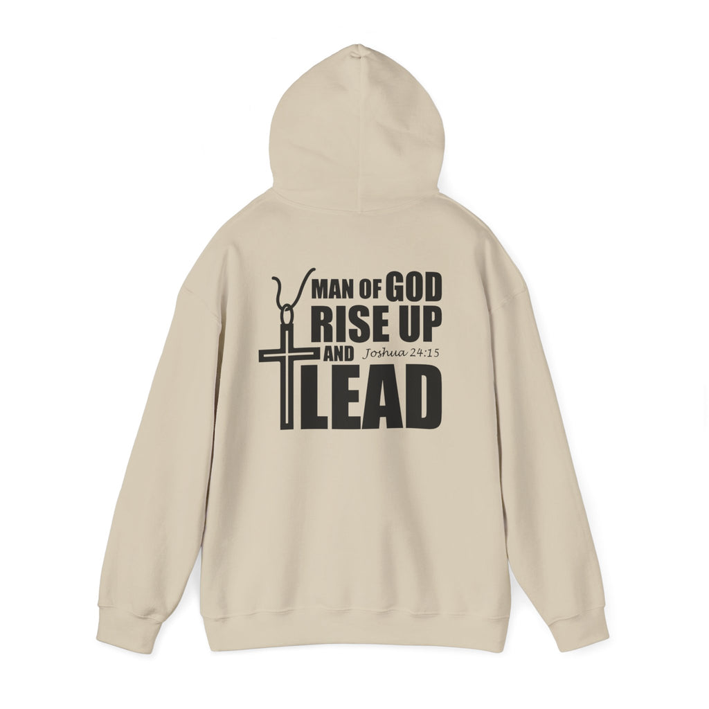 Men Hoodie - Josua 24:15 | MAN OF GOD RISE UP AND LEAD