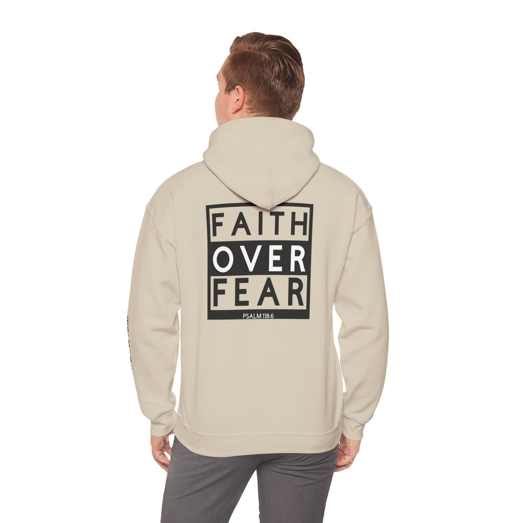 Men Hoodie - Psalm 118:6 | FAITH OVER FEAR